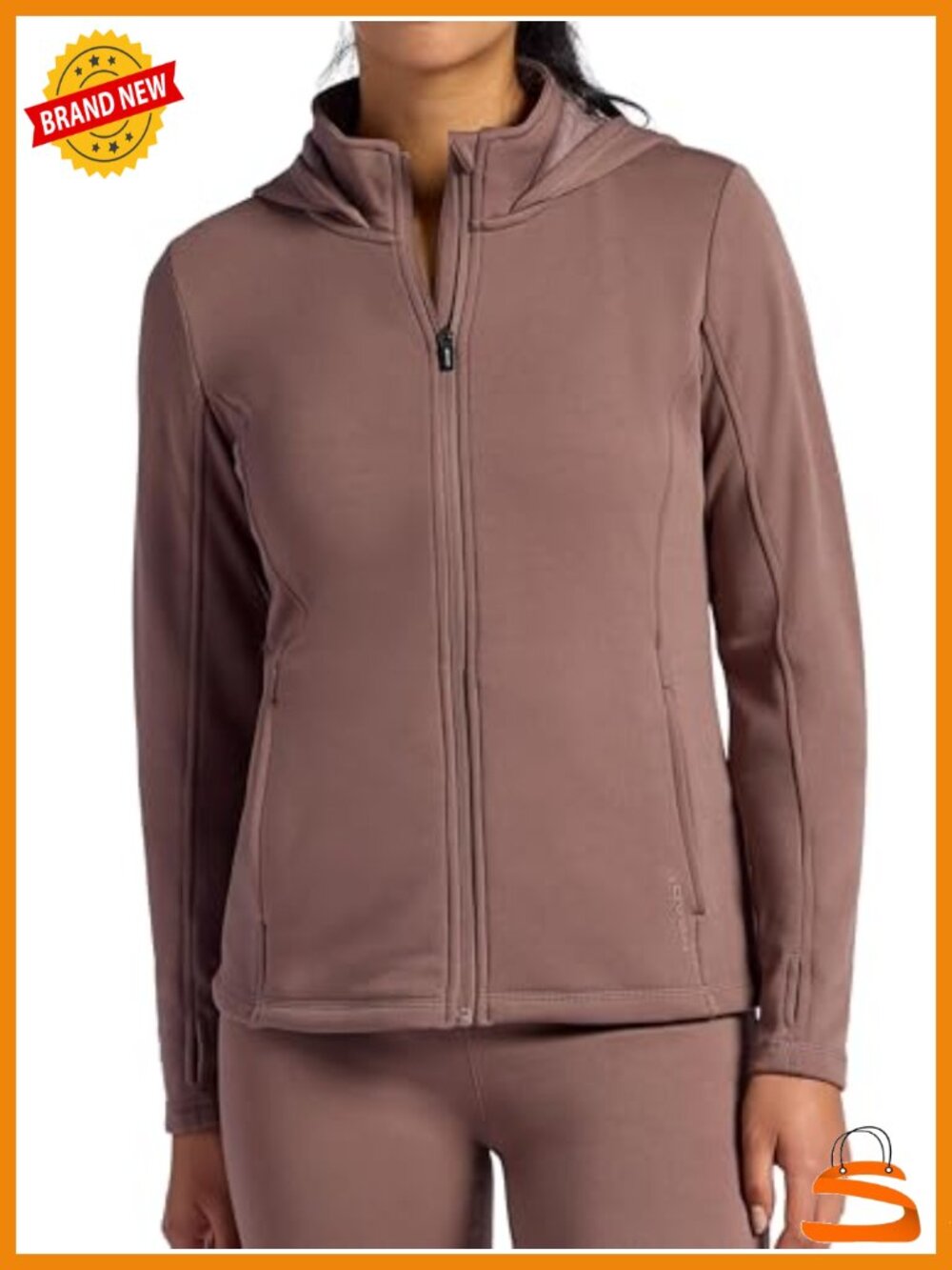 Rally Fleece Zip-up Slim Fit Heavyweight Faux Fleece Hooded Women's Jacket
